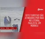 Banhistas são atingidos por raio em praia do litoral