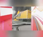 Caminhão pegou fogo na BR-376