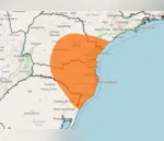 Infográfico divulgado mostra avanço da tempestade no sul do país