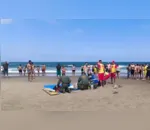 Três pessoas foram resgatadas do mar no litoral paranaense