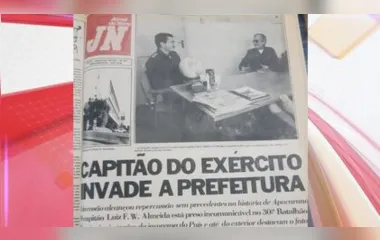 Capa do Jornal do Norte trata de ocupação de Prefeitura