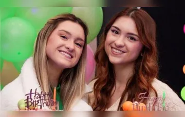 Filhas gêmeas de Gugu comemoram aniversário de 20 anos