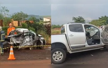 Homem morre após bater de frente com caminhonete PR-444