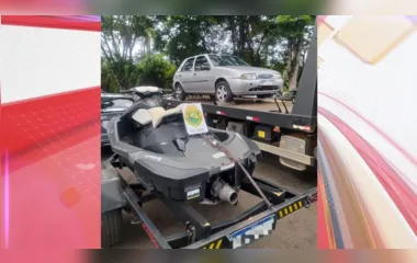 PM recupera jet-ski furtado de residência em Apucarana