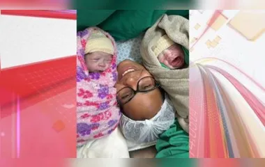 O casal de gêmeos nasceu após 37 semanas de gestação