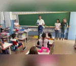 Prefeito Lauro Junior acompanhou primeiro dia de aula