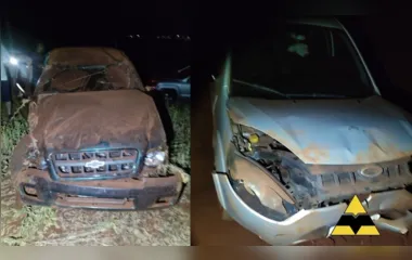 Colisão traseira entre carros deixa dois homens feridos no norte do PR