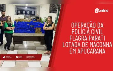Operação da Polícia Civil flagra Parati lotada de maconha em Apucarana