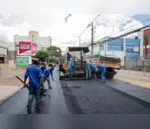 Obras são realizadas nas ruas do centro de Apucarana