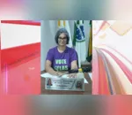 Vereadora usou camisa do movimento 'Vote Nelas' durante sessão na Câmara de Vereadores