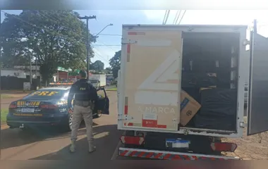 Caminhão de Arapongas é apreendido com cigarros do Paraguai na BR-369