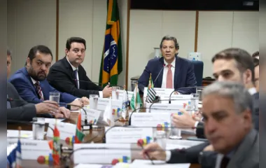 Em encontro com Haddad, Ratinho Jr destaca saúde financeira do Paraná