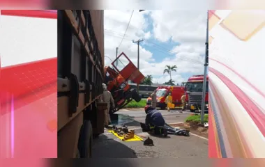 Homem morre após grave batida entre caminhão e carreta em Londrina