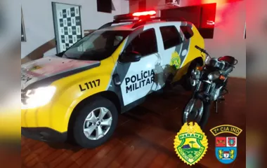 Moto furtada em Apucarana é recuperada em Arapongas com dois menores