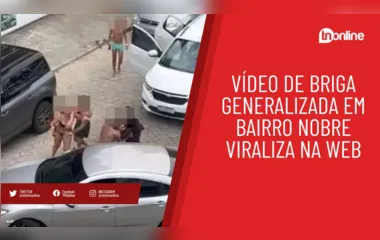 Vídeo de briga generalizada em bairro nobre viraliza na web