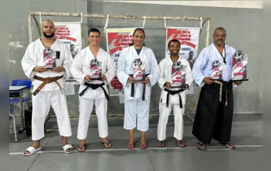 Dojo de Apucarana garante 5° lugar em seu 1° campeonato de karatê