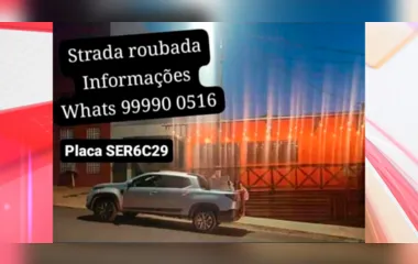 Fiat Strada é roubada em Mauá da Serra e mobiliza PM