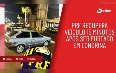 PRF recupera veículo 15 minutos após ser furtado em Londrina