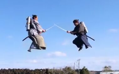 Samurais lutam voando; veja o vídeo 
