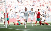 Cristiano Ronaldo comemora o gol marcado contra Marrocos (Carl Recine/Reuters/Direitos Reservados)