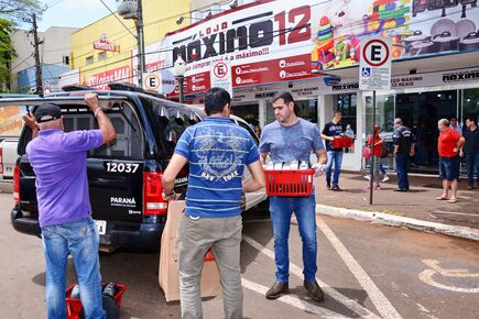 Polícia Civil apreendeu as mercadorias roubadas. Foto: Delair Garcia