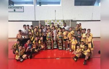O CT Davi Futsal, de Califórnia, ganhou dois títulos em Santa Catarina - Foto: Divulgação