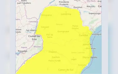Alerta Amarelo: tempestade atinge todo Paraná nesta quarta-feira