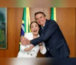 Regina Duarte se reúne com Bolsonaro no Palácio do Planalto