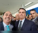 Prefeito de Ivaiporã, Miguel Amaral, e o presidente da República, Jair Bolsonaro