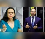 Eduardo Bolsonaro e Janaina Paschoal trocam farpas sobre orçamento impositivo