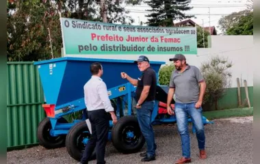Maquinário vai auxiliar produtores na fertilização do solo em Apucarana